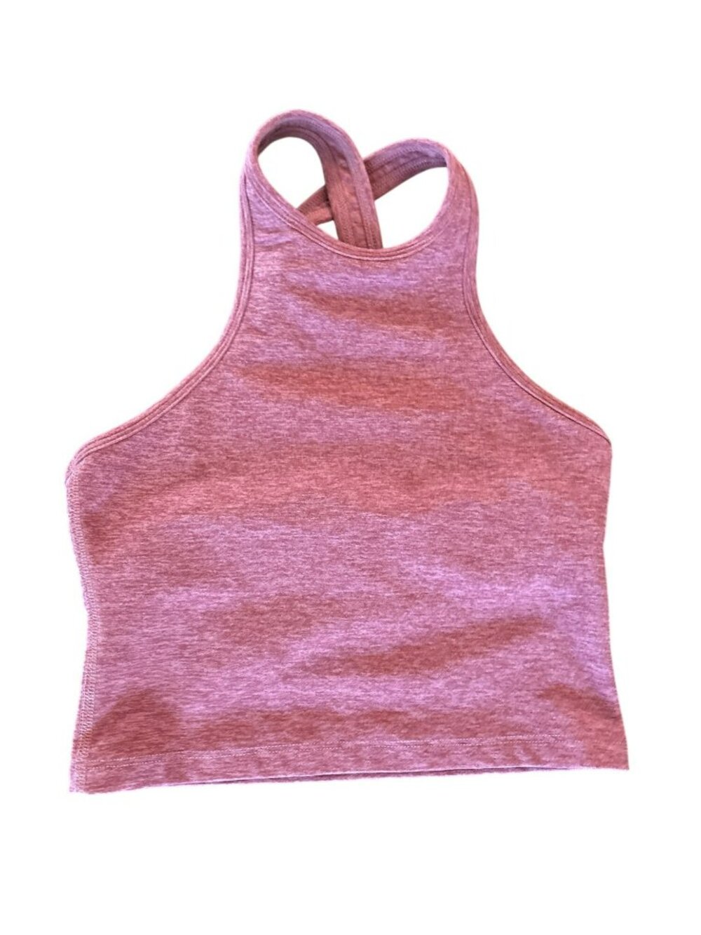 Beyond Yoga Studio High-Neck Spacedye  Crop Cross-Back Tank Top XS